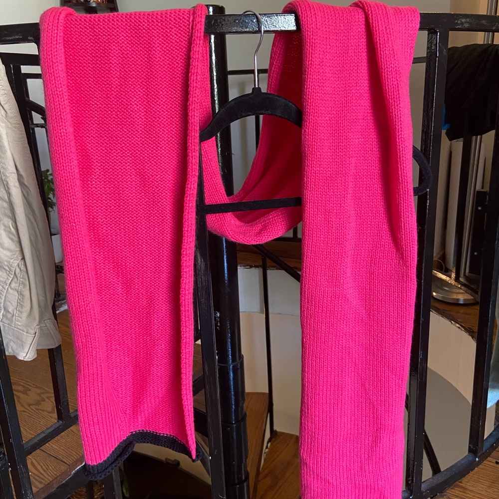 Extra long hot pink kate spade scarf